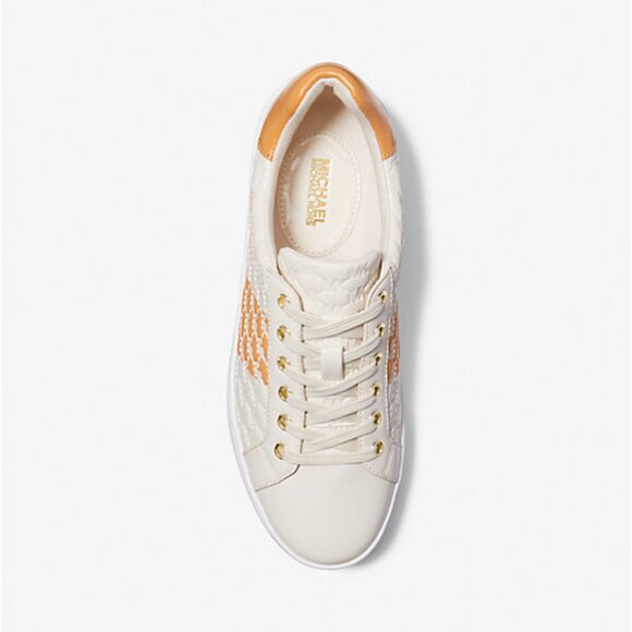 Michael Kors Poppy Lace Up Logo Sneakers Women's - Picture 2 of 3